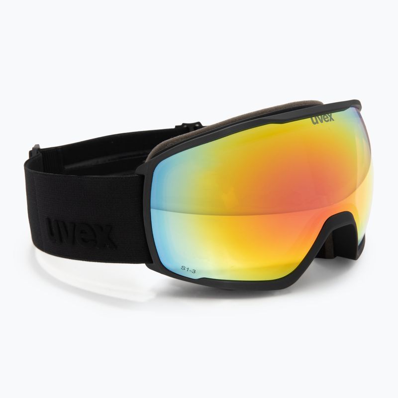 Maschera da sci UVEX Victorious V matte black/vario rainbow mirror