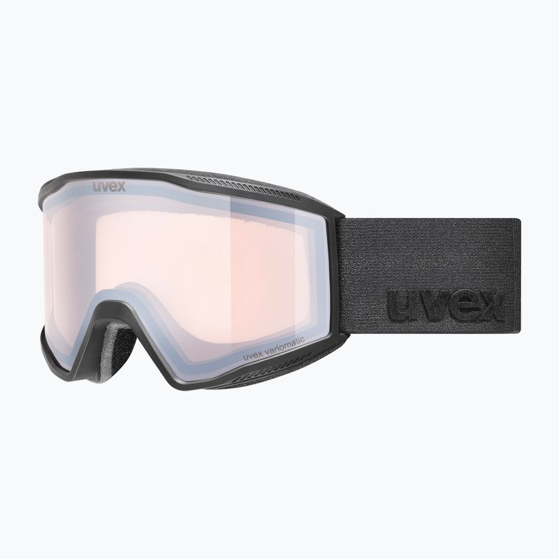 Maschera da sci Uvex Blast V black matt/vario silver mirror 5