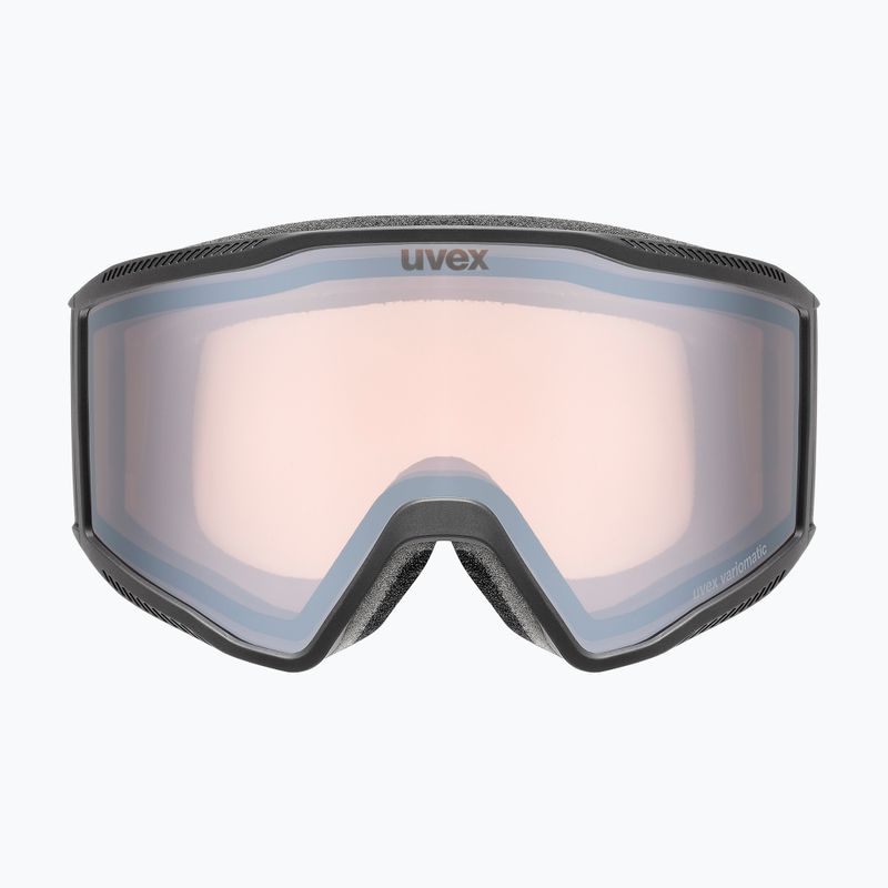 Maschera da sci Uvex Blast V black matt/vario silver mirror 6