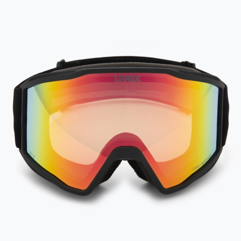 Maschera da sci Uvex Blast V black matt/vario rainbow mirror 2