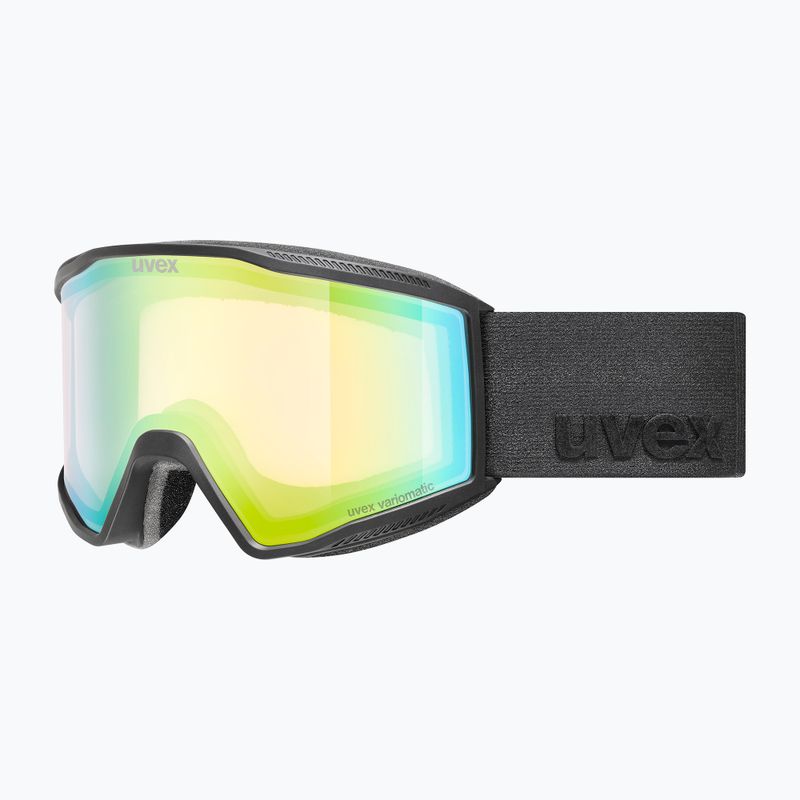 Maschera da sci Uvex Blast V black matt/vario green mirror 5