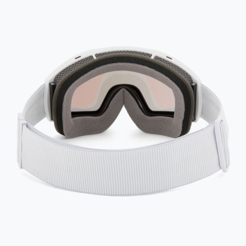 Maschera da sci UVEX Victorious S V white matt/vario rose mirror 3
