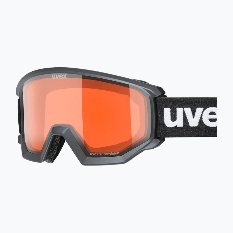 Maschera da sci UVEX Athletic LGL black matt/orange/clear
