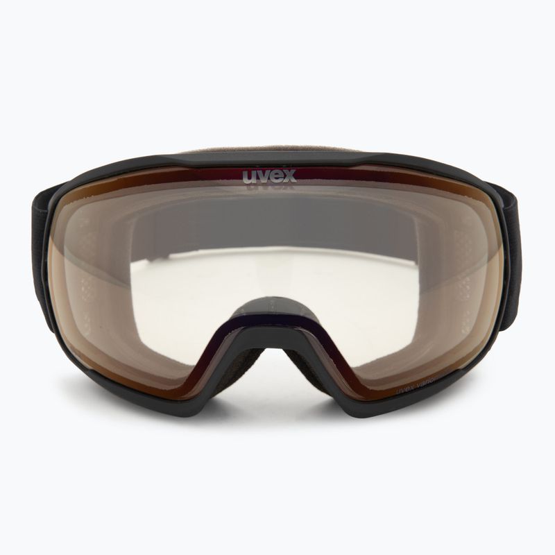 Maschera da sci UVEX Victorious Pro V black matt/vario red mirror 2