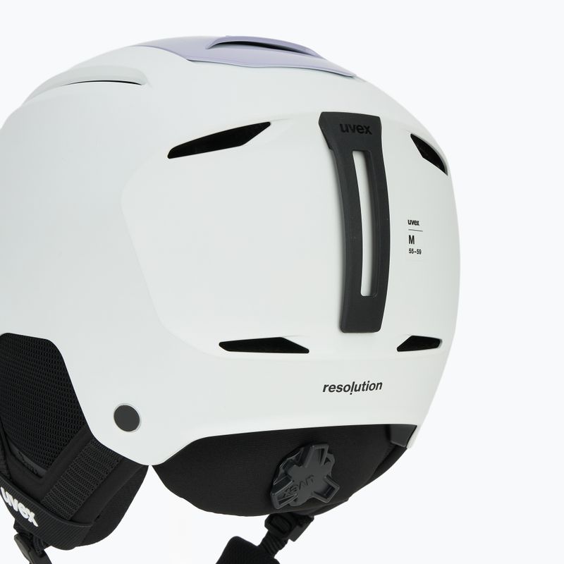 Casco da sci UVEX Resolution white/cool lavender grad matt 8