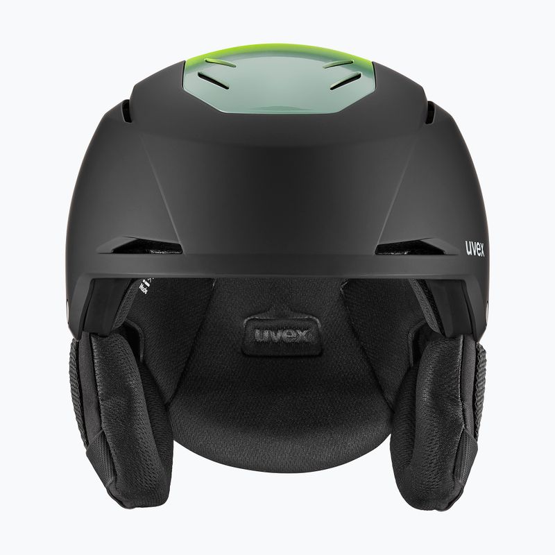 Casco da sci UVEX Resolution black/electrum gradient matte 2