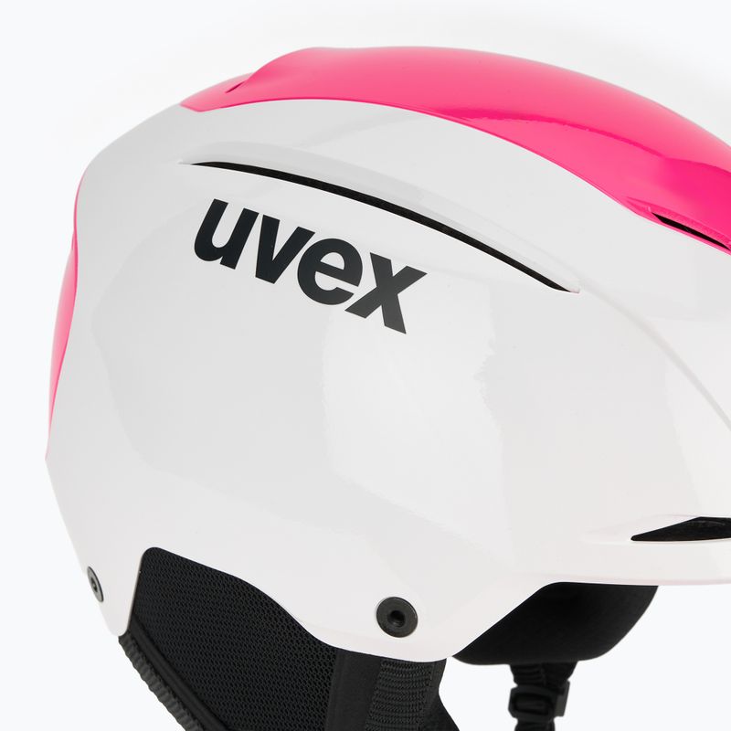 Casco da sci UVEX Resolution SL white/pink 7