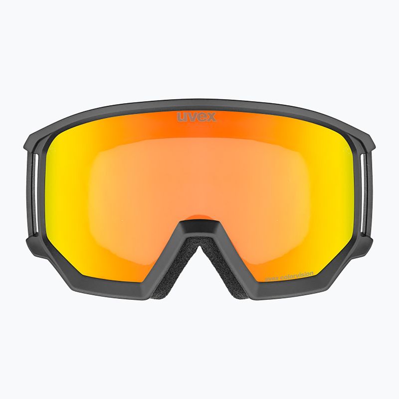 Maschera da sci UVEX Athletic CV black/mirror red 2