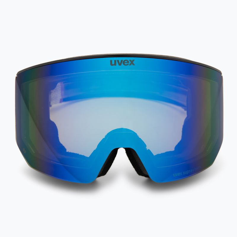 Maschera da sci Uvex Lace Attract FM black matt/mirror blue 2