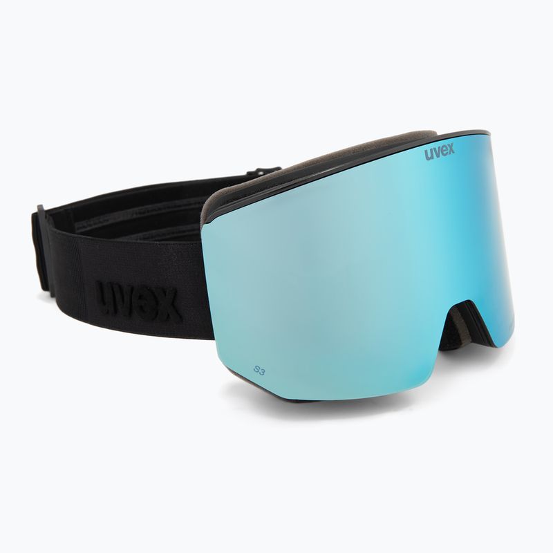 Maschera da sci Uvex Lace Attract FM black matt/mirror ice 2