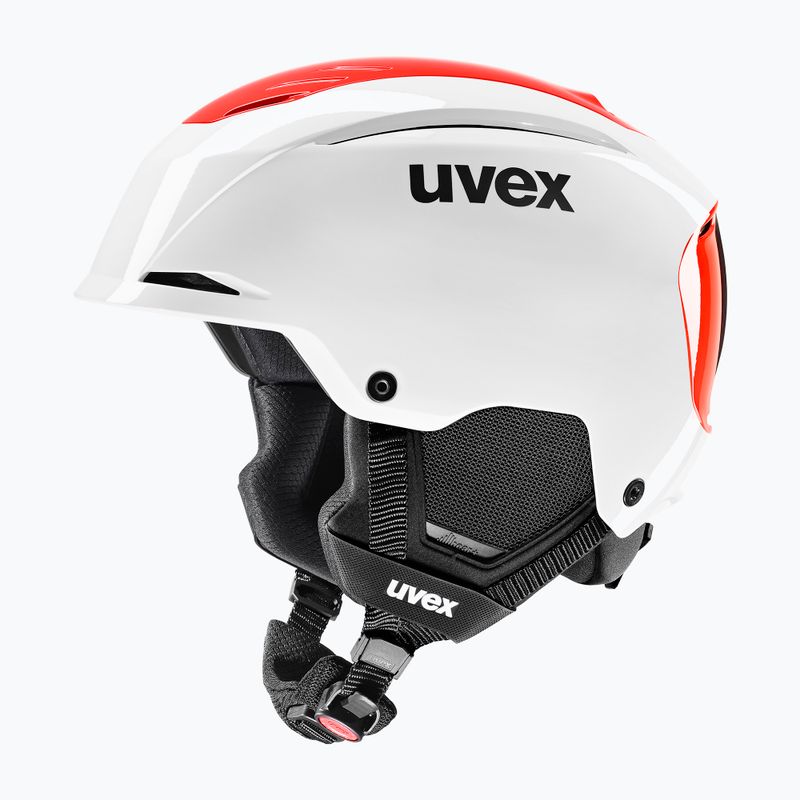 Casco da sci UVEX Resolution SL white/electric red