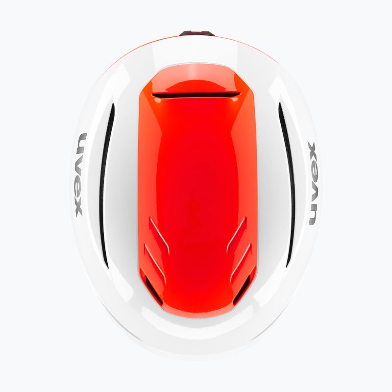 Casco da sci UVEX Resolution SL white/electric red 4