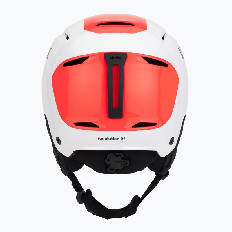 Casco da sci UVEX Resolution SL white/electric red 4