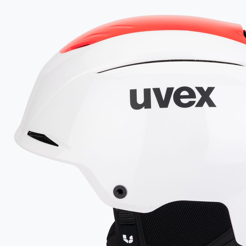 Casco da sci UVEX Resolution SL white/electric red 7