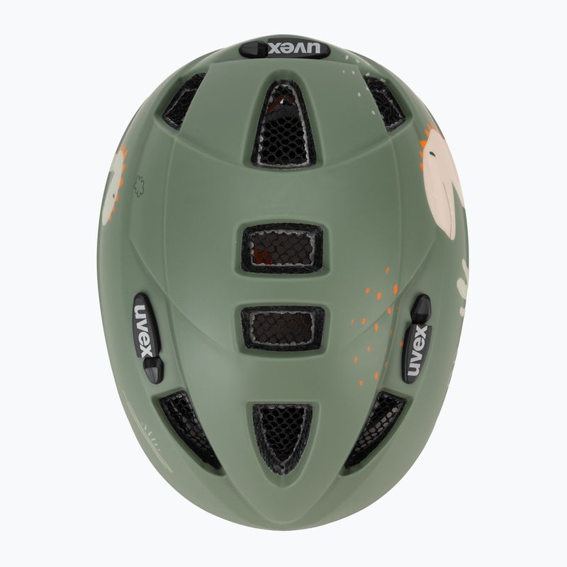 Casco da bici per bambini UVEX Kid 2 CC sage green dino matt 6