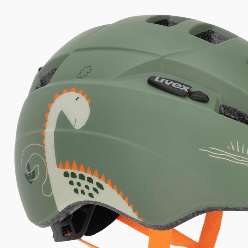 Casco da bici per bambini UVEX Kid 2 CC sage green dino matt 7