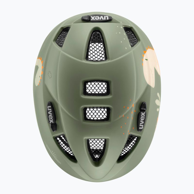 Casco da bici per bambini UVEX Kid 2 CC sage green dino matt 4