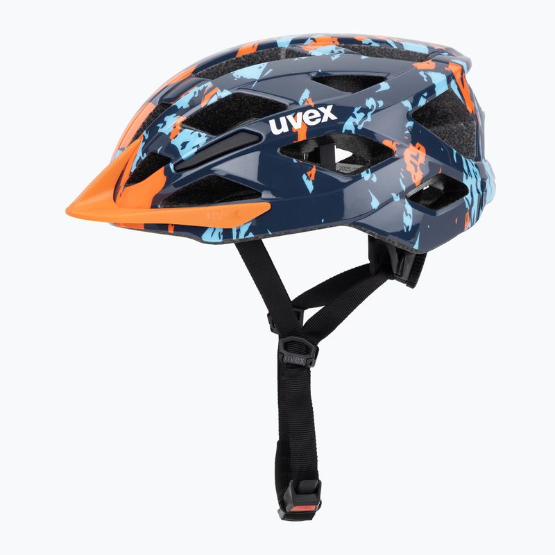 Casco da bici per bambini UVEX Air Wing 2 papaya/bubble blue 3