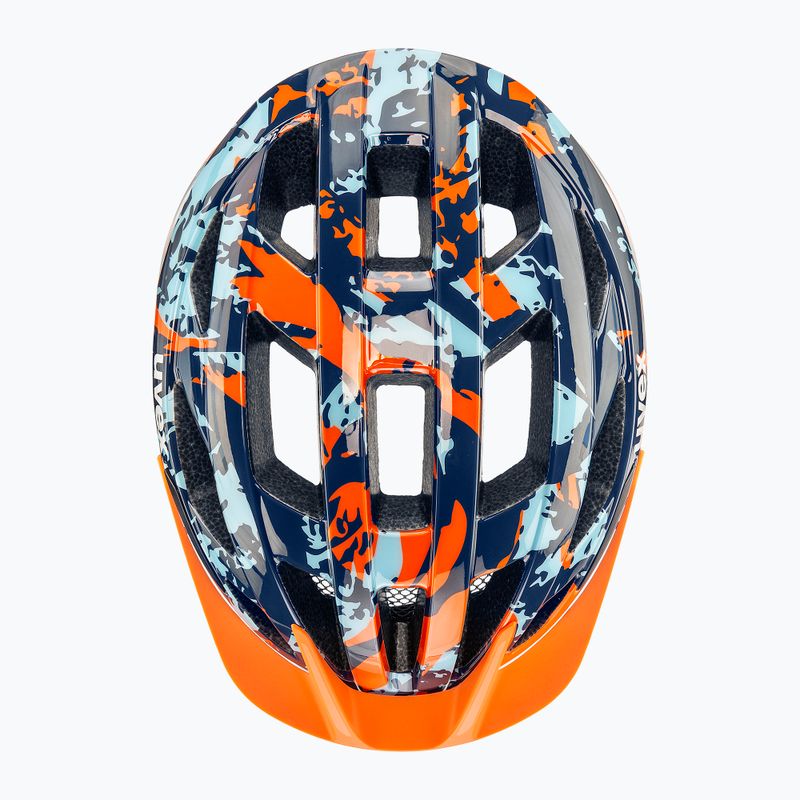 Casco da bici per bambini UVEX Air Wing 2 papaya/bubble blue 4