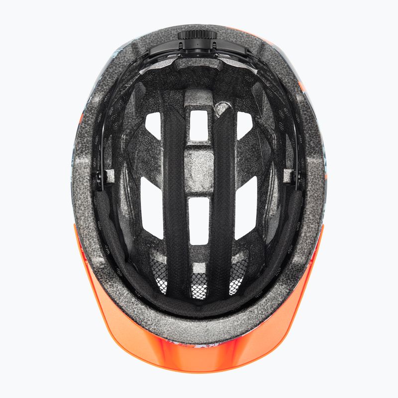 Casco da bici per bambini UVEX Air Wing 2 papaya/bubble blue 5