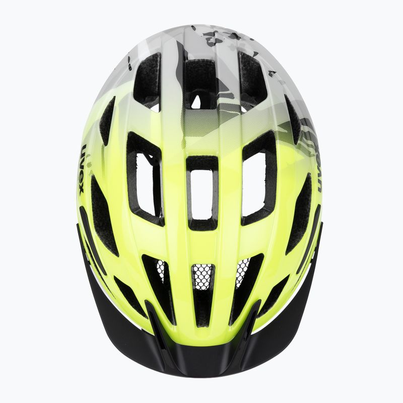 Casco da bici per bambini UVEX Air Wing 2 neon yellow/black 6