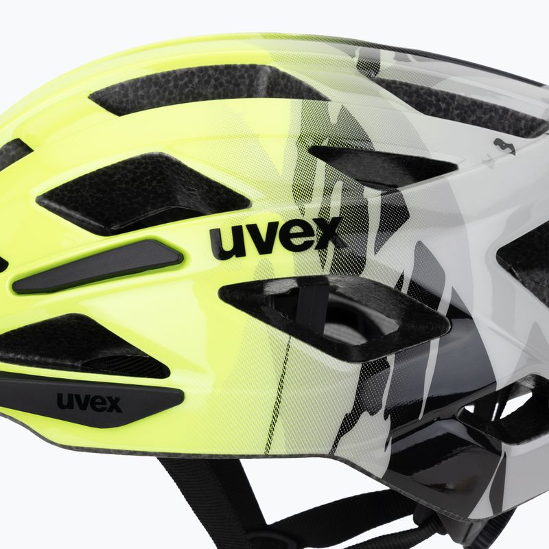 Casco da bici per bambini UVEX Air Wing 2 neon yellow/black 7