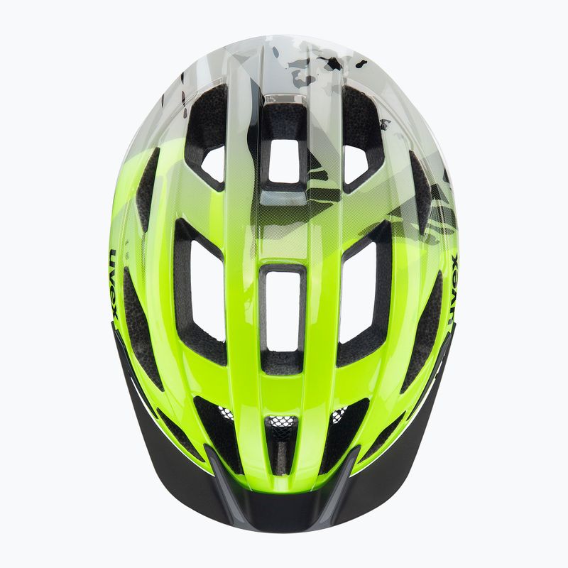 Casco da bici per bambini UVEX Air Wing 2 neon yellow/black 4