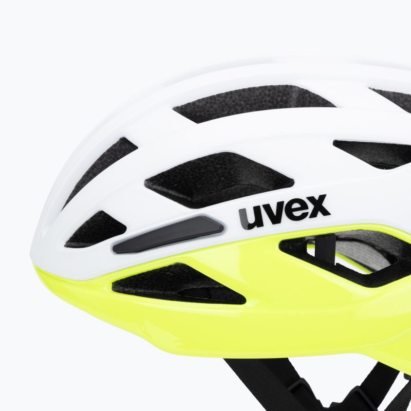 Casco da ciclismo UVEX I-Volute white/neon yellow matt 7