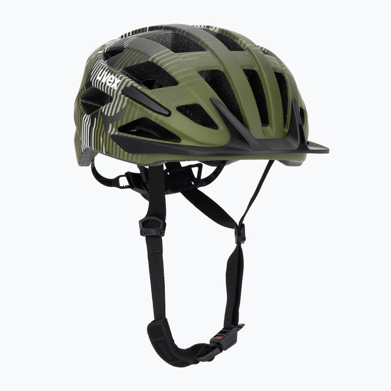Casco da bici per bambini UVEX Air Wing 2 CC dark olive/black matt
