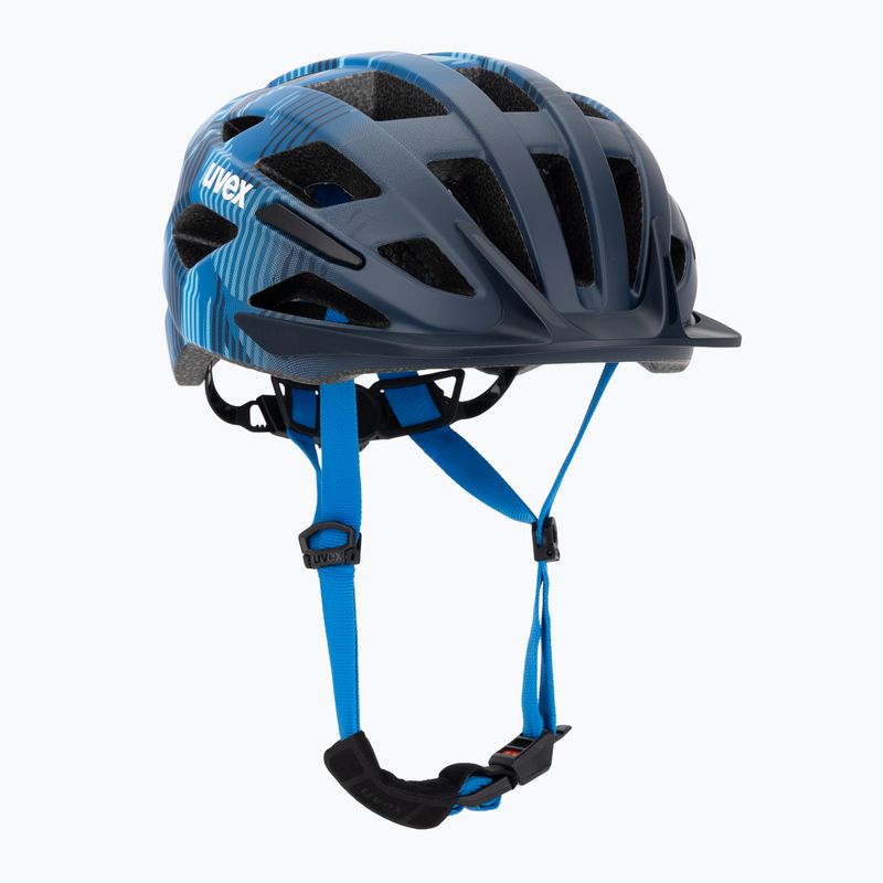 Casco da bici per bambini UVEX Air Wing 2 CC dusk/bubble blue matt