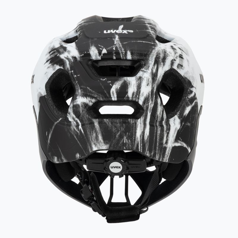 Casco da bici per bambini UVEX React Fullface Jr black/white matt 4