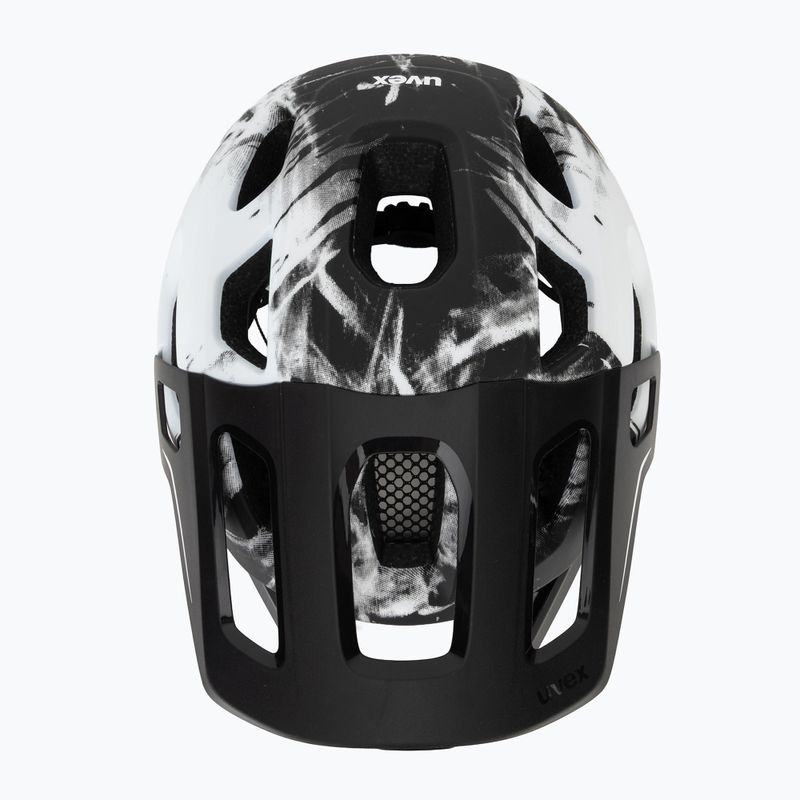 Casco da bici per bambini UVEX React Fullface Jr black/white matt 6