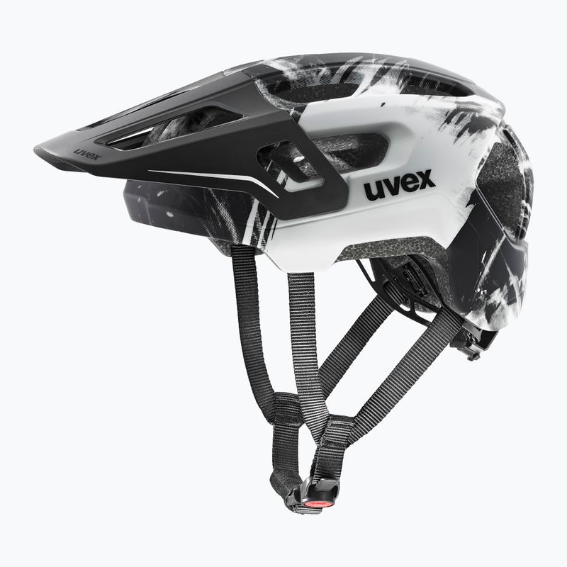 Casco da bici per bambini UVEX React Fullface Jr black/white matt 2