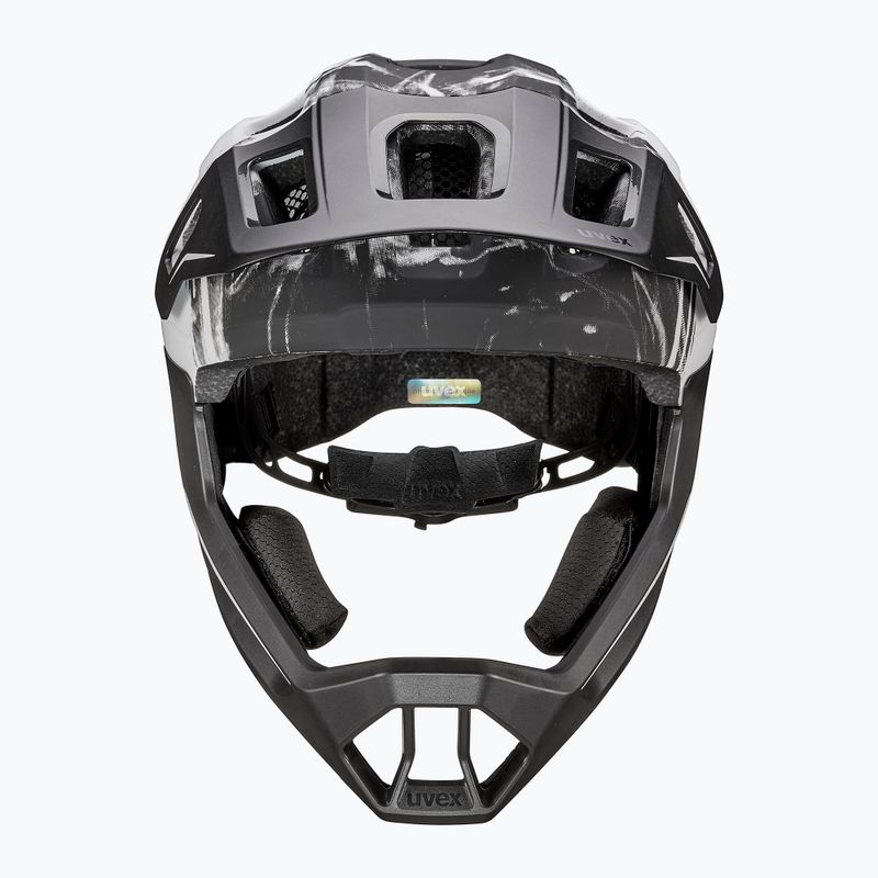 Casco da bici per bambini UVEX React Fullface Jr black/white matt 3