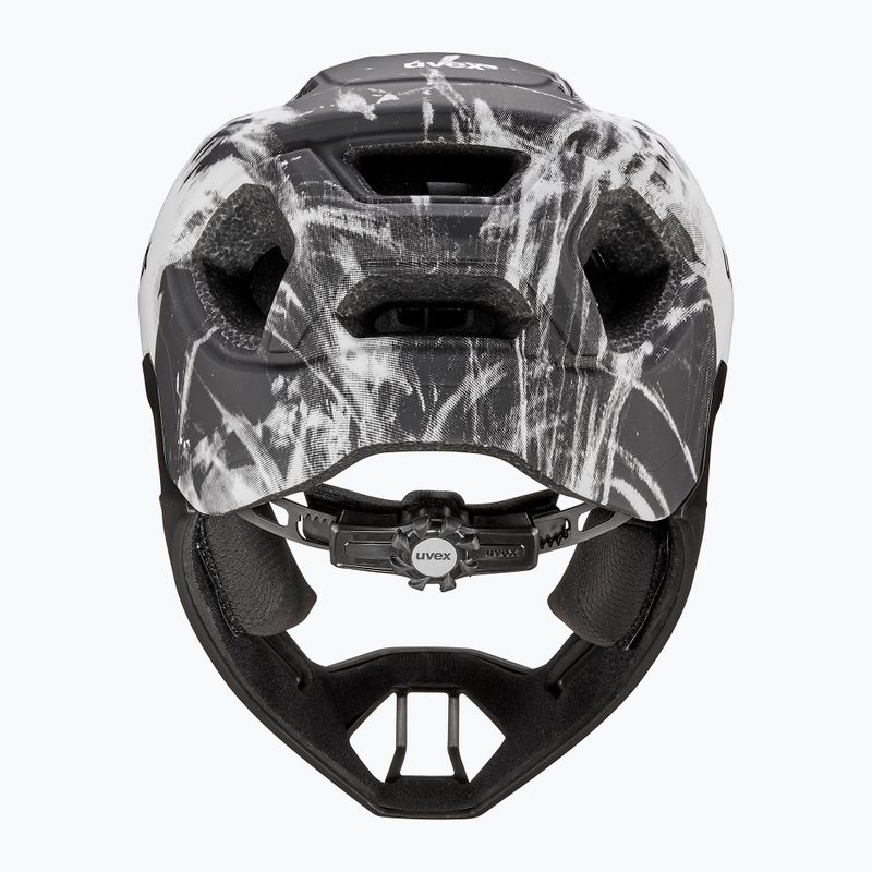 Casco da bici per bambini UVEX React Fullface Jr black/white matt 4