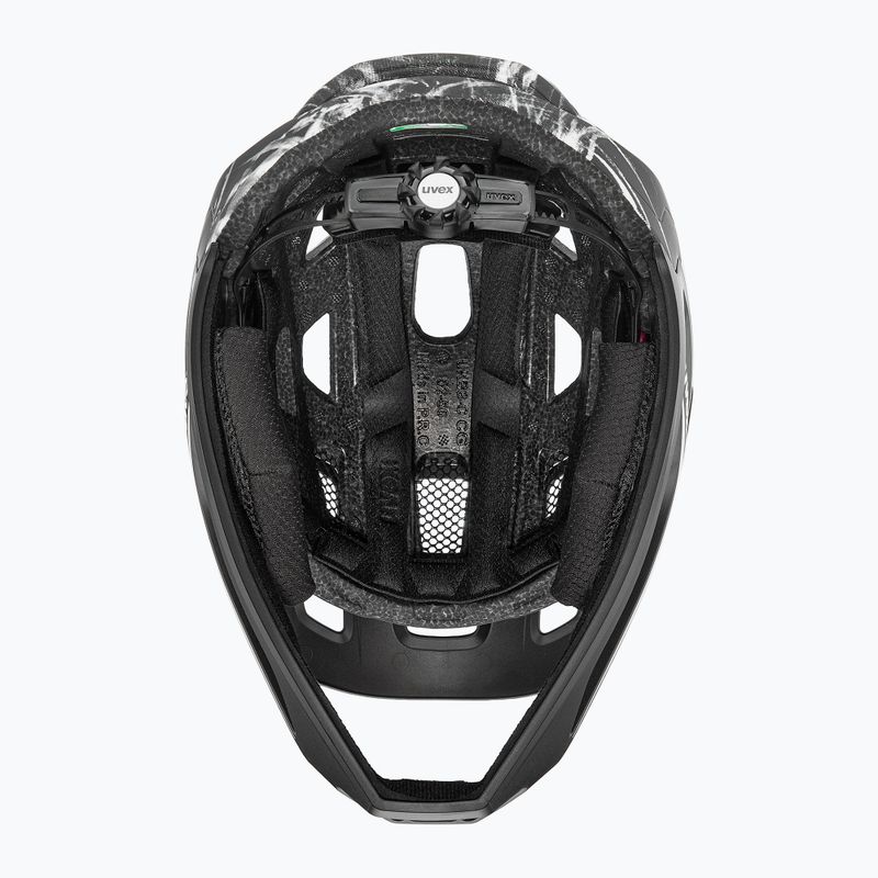 Casco da bici per bambini UVEX React Fullface Jr black/white matt 6