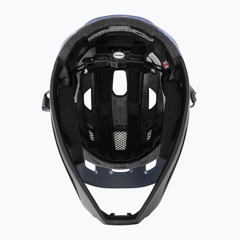 Casco da bici per bambini UVEX React Fullface Jr dusk blue matt 5