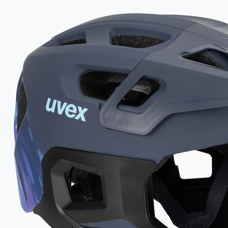 Casco da bici per bambini UVEX React Fullface Jr dusk blue matt 7