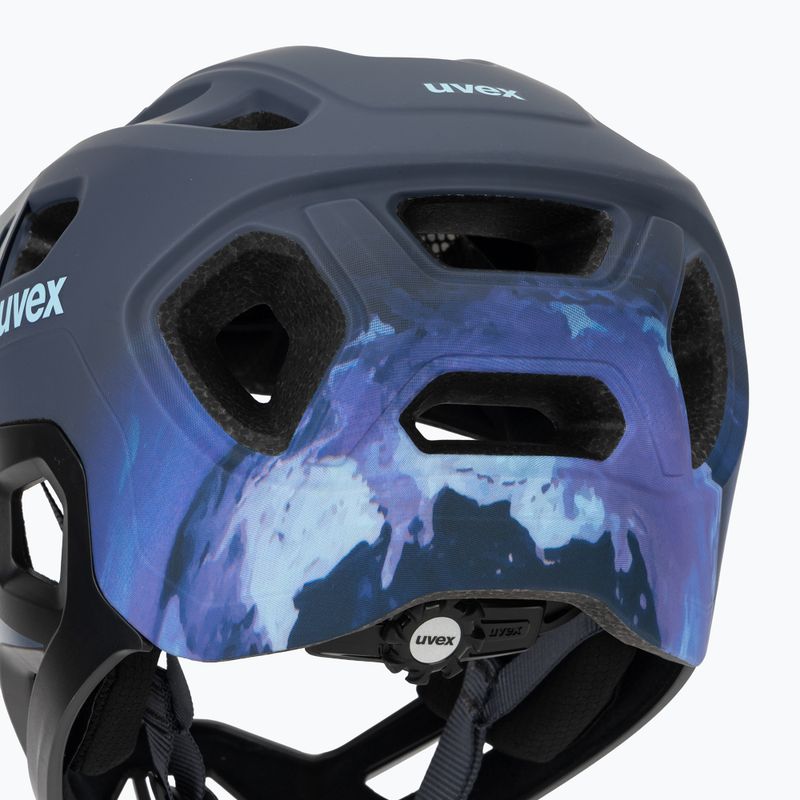 Casco da bici per bambini UVEX React Fullface Jr dusk blue matt 8