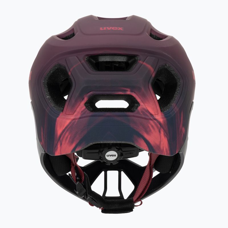 Casco da bici per bambini UVEX React Fullface Jr cranberry matt 4