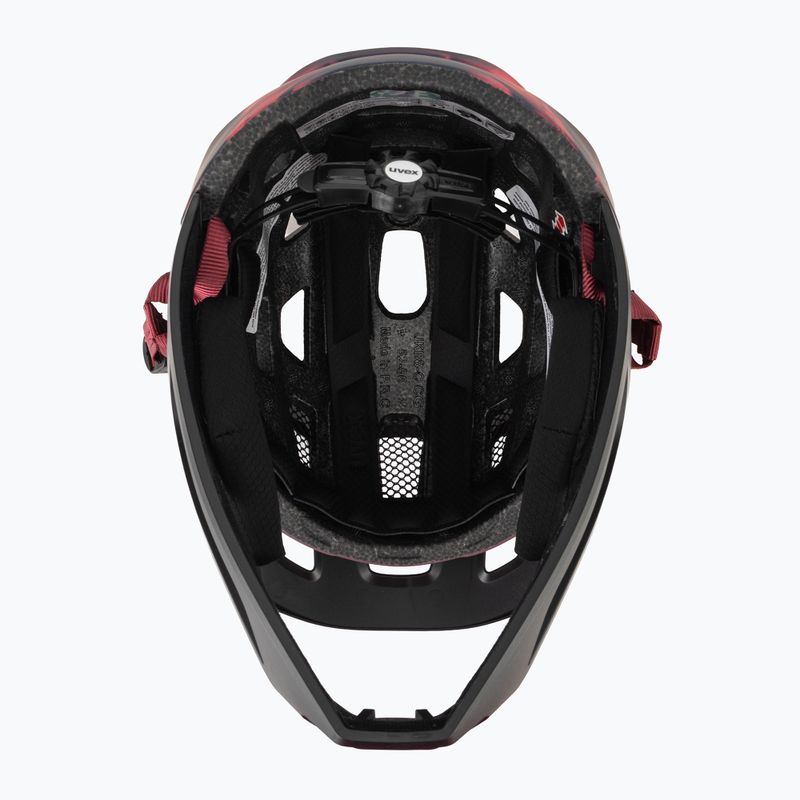 Casco da bici per bambini UVEX React Fullface Jr cranberry matt 5