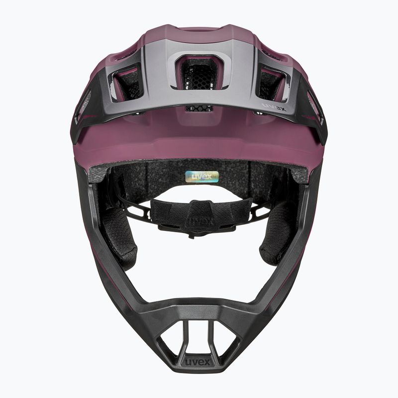 Casco da bici per bambini UVEX React Fullface Jr cranberry matt 3