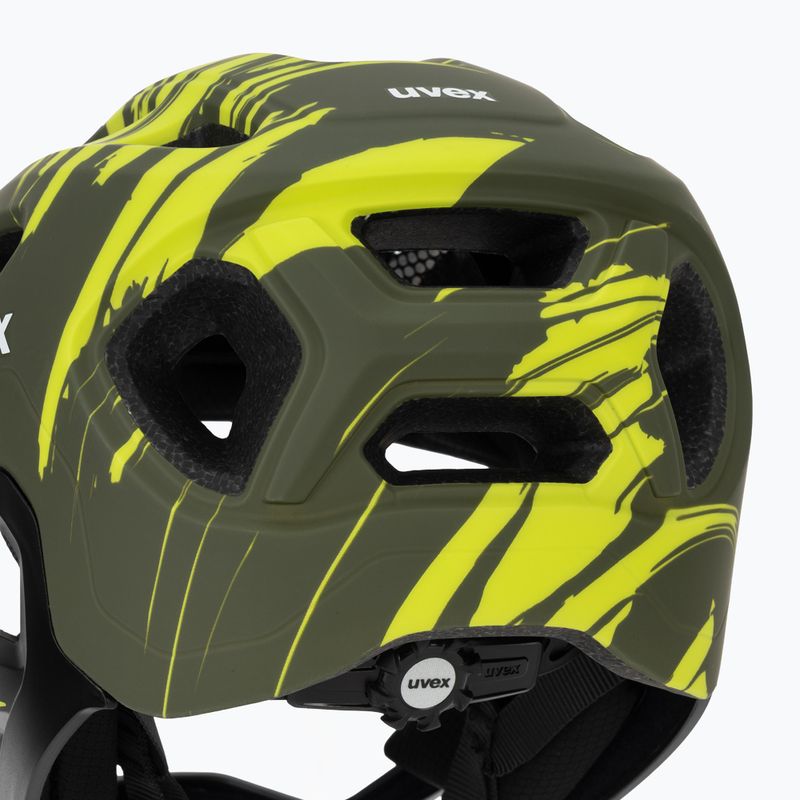 Casco da bici per bambini UVEX React Fullface Jr dark olive matt 8