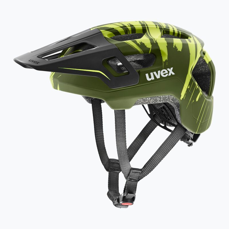 Casco da bici per bambini UVEX React Fullface Jr dark olive matt 2