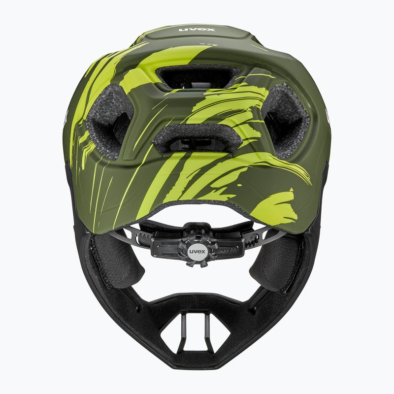 Casco da bici per bambini UVEX React Fullface Jr dark olive matt 4