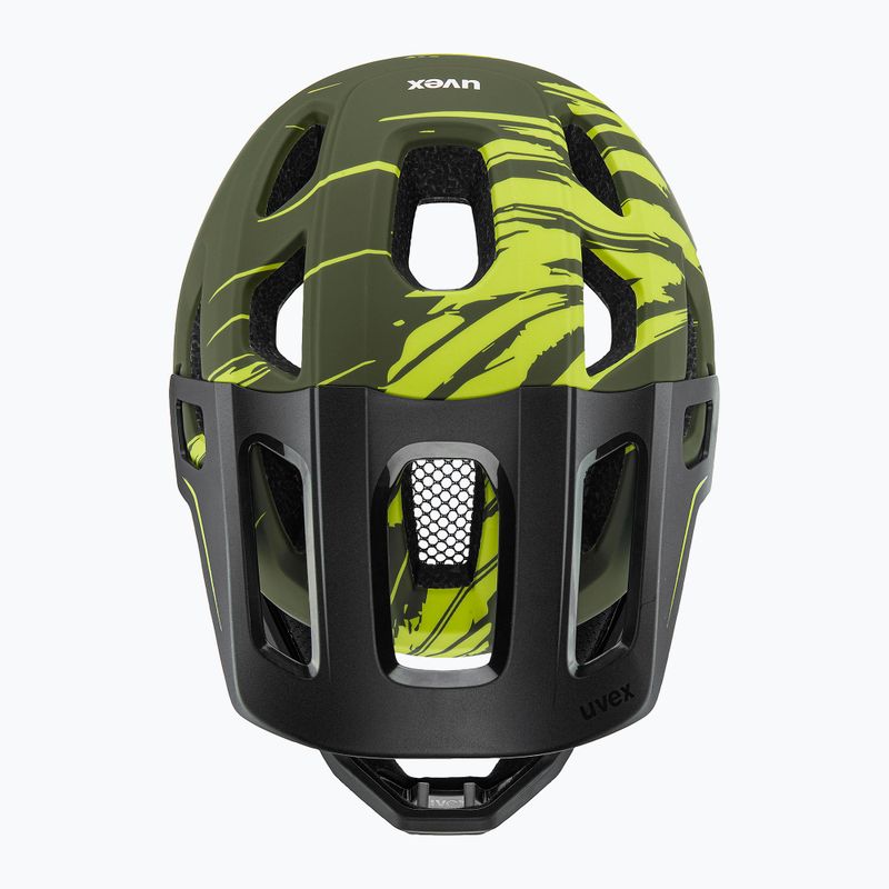 Casco da bici per bambini UVEX React Fullface Jr dark olive matt 5