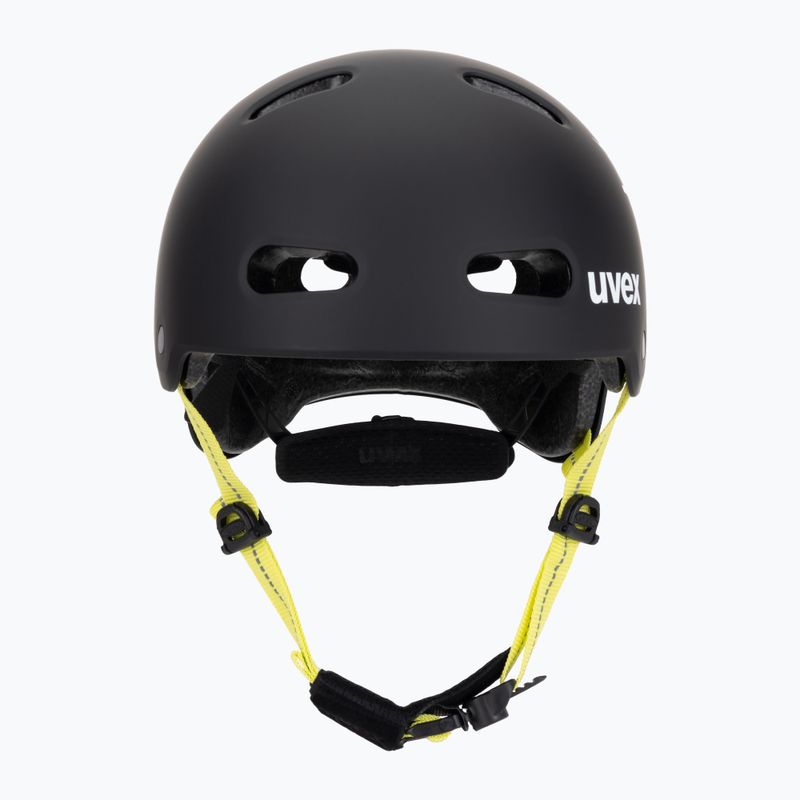 Casco per bambini UVEX Kid 4 Style bam black/lime matt 2
