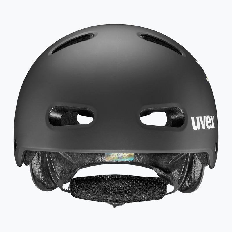 Casco per bambini UVEX Kid 4 Style bam black/lime matt 2