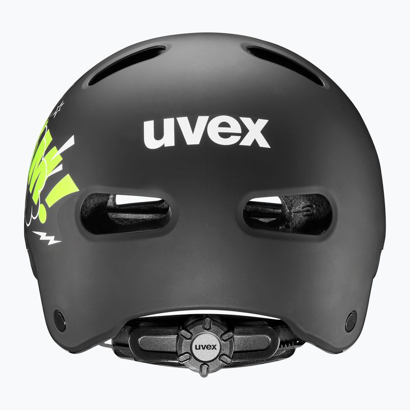 Casco per bambini UVEX Kid 4 Style bam black/lime matt 3