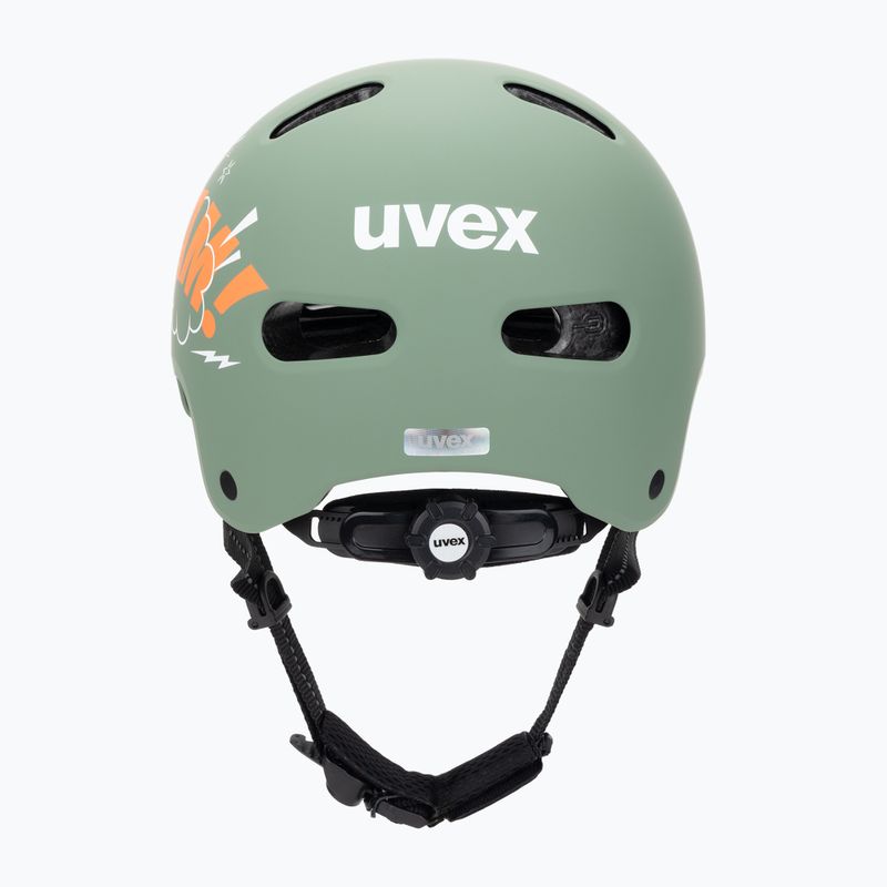 Casco per bambini UVEX Kid 4 Style bam moss green/papaya matt 4